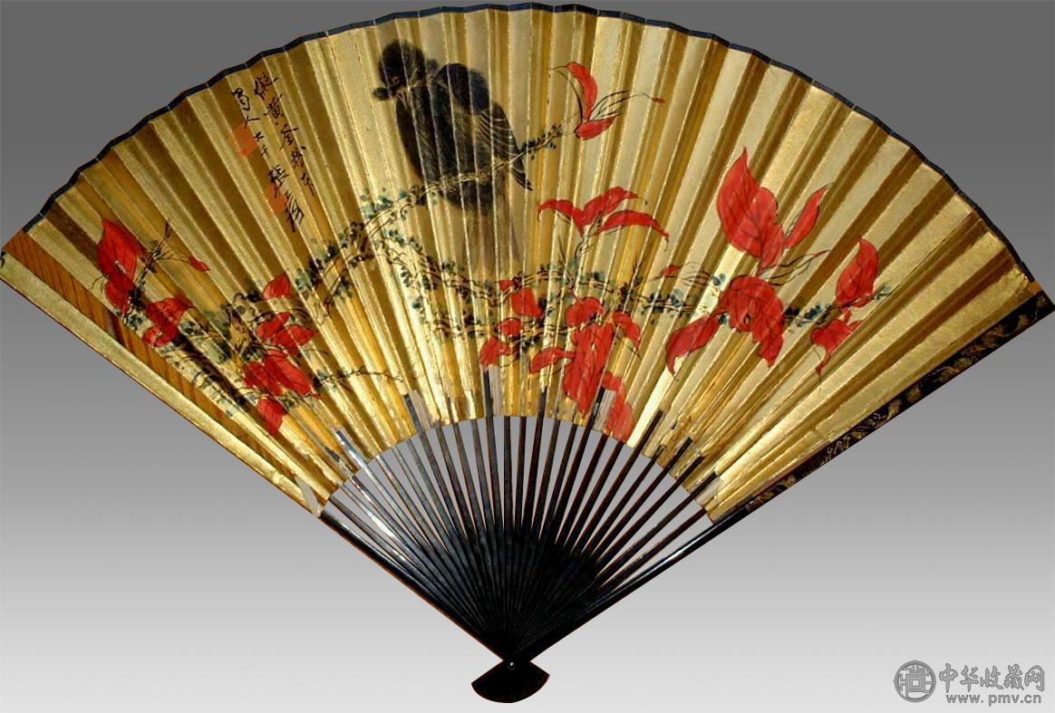 张大千 花鸟 成扇..jpg 国家对数字藏品的最新政策(图1)